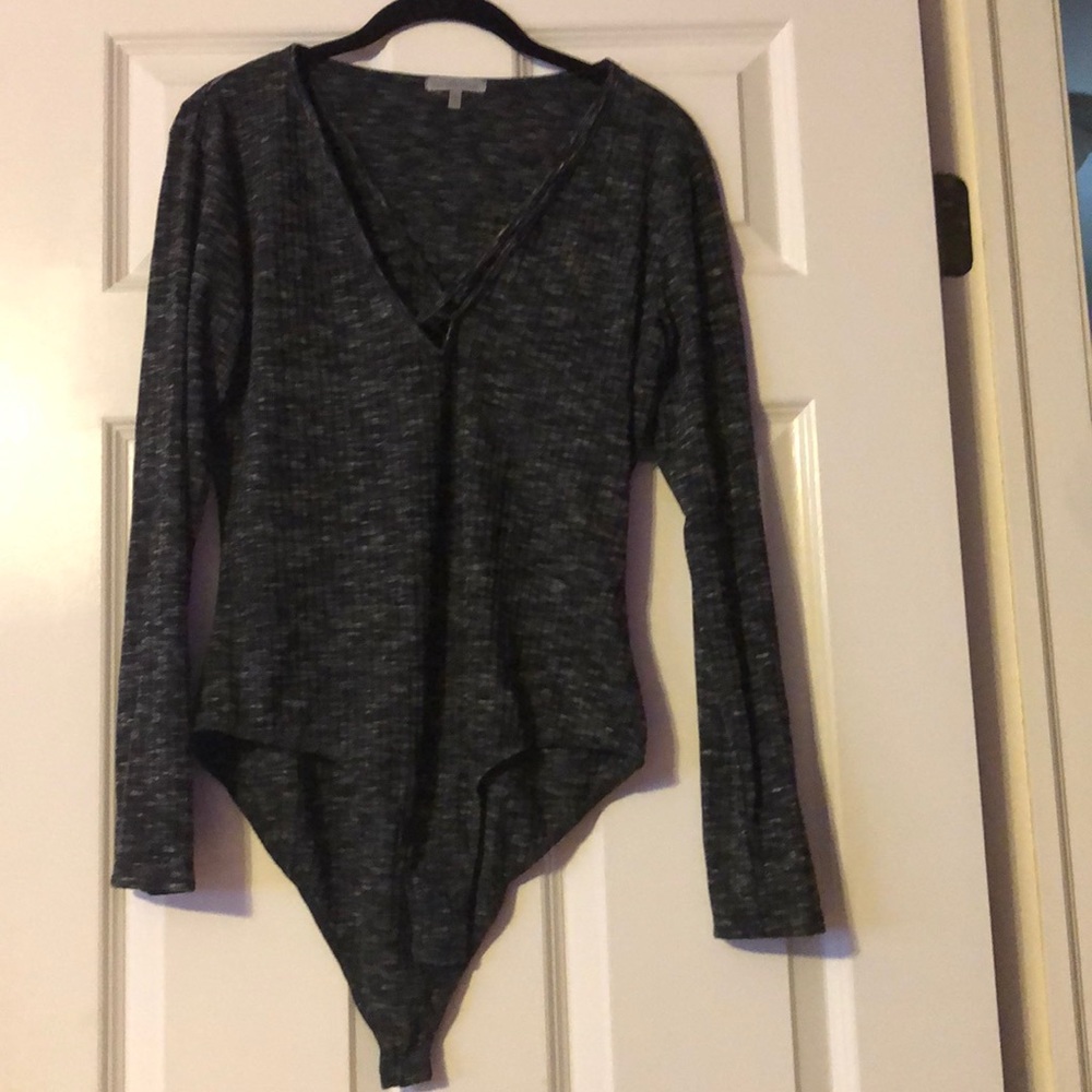 Criss cross bodysuit